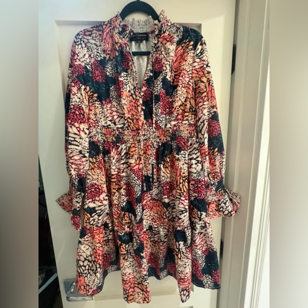 Floral Print Long Sleeve Dress ASOS MATERNITY SIZE 8